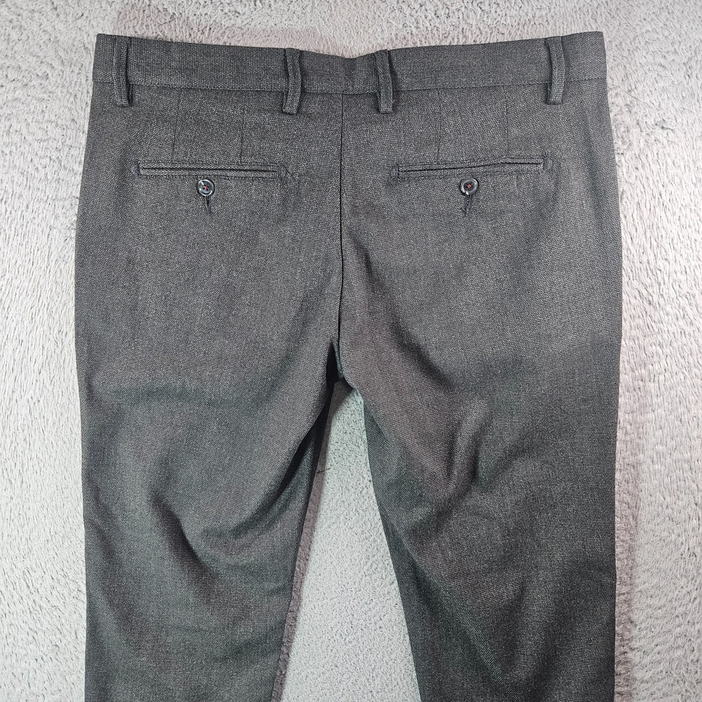 $140 NEW Haight & Ashbury Dress Pants Men 36‎ x 32 Flat Front Gray - Picture 8 of 11